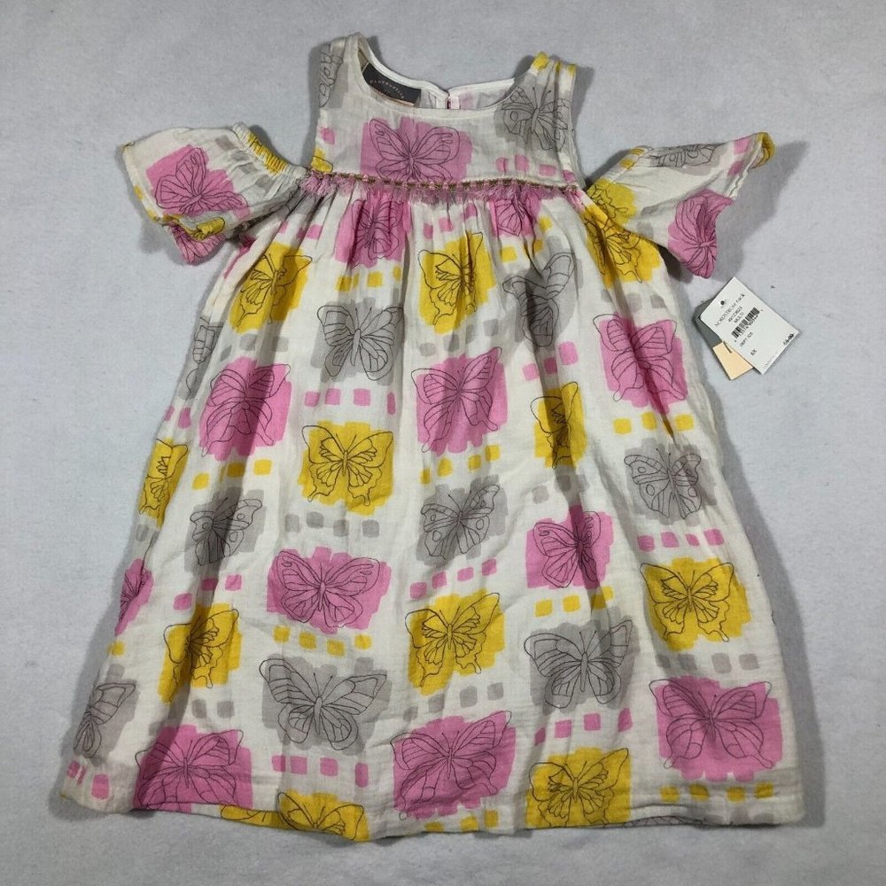 NEW Pastourelle Pippa & Julie Kids Girls 6X Butterfly Print Dress #49123623 $55